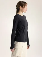 Arcteryx Camiseta Con Cuello Redondo Sunna LS Mujer (2)