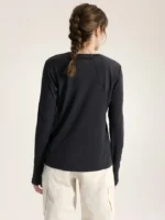 Arcteryx Camiseta Con Cuello Redondo Sunna LS Mujer (3)