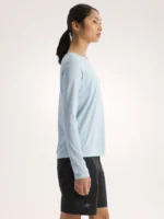 Arcteryx Camiseta Con Cuello Redondo Sunna LS Mujer Alpine Blue (1)