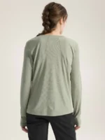 Arcteryx Camiseta Con Cuello Redondo Sunna LS Mujer Habitat (2)