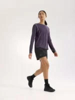 Arcteryx Camiseta Con Cuello Redondo Sunna LS Mujer Moondrop (3)