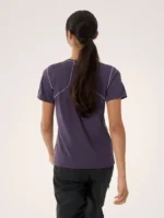Arcteryx Camiseta Con Cuello Redondo Sunna Ss Mujer Moondrop (2)