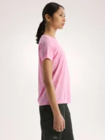 Arcteryx Camiseta Con Cuello Redondo Sunna Ss Mujer Pineberry (1)