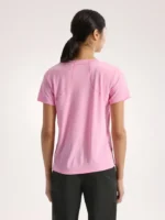 Arcteryx Camiseta Con Cuello Redondo Sunna Ss Mujer Pineberry (2)