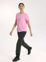 Arcteryx Camiseta Con Cuello Redondo Sunna Ss Mujer Pineberry (3)
