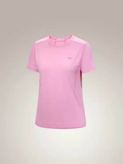 Arcteryx Camiseta Con Cuello Redondo Sunna Ss Mujer Pineberry (6)