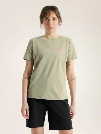 Arcteryx Camiseta Con Cuello Redondo Sunna Ss Speed Bird Mujer (5)