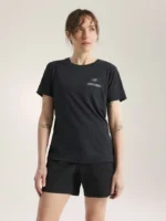 Arcteryx Camiseta Con Cuello Redondo Sunna Ss Speed Bird Mujer Black (5)