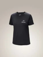 Arcteryx Camiseta Con Cuello Redondo Sunna Ss Speed Bird Mujer Black (6)