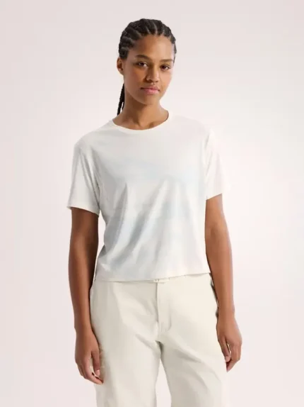 Arcteryx Camiseta Corta Sunna Speed Bird Mujer Arctic Silk (5)