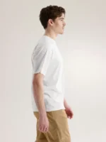 Arcteryx Camiseta Manga Corta Kragg SL Cotton Hombre White Light (1)