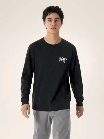Arcteryx Camiseta Manga Larga Kragg SL Cotton Archaeopteryx Mosaico Hombre (5)