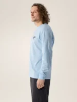Arcteryx Camiseta Manga Larga Kragg SL Cotton Archaeopteryx Mosaico Hombre Alpine Blue Moondrop (2)