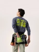 Arcteryx Camiseta Manga Larga Kragg SL Cotton Archaeopteryx Mosaico Hombre Dk Stratus Euphoria (4)