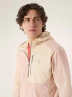 Arcteryx Chaqueta Con Capucha Y Media Cremallera Ossa Hombre Sea Salt (7)