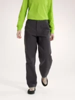 Arcteryx Pantalón Del Algodón Y Pernera Ancha Clarkia Mujer Black (6)