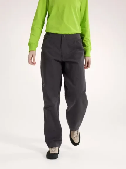 Arcteryx Pantalón Del Algodón Y Pernera Ancha Clarkia Mujer Black (6)