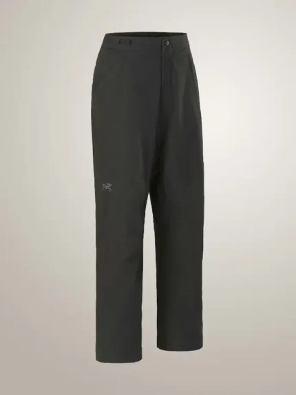 Arcteryx Pantalón Del Algodón Y Pernera Ancha Clarkia Mujer Black (7)